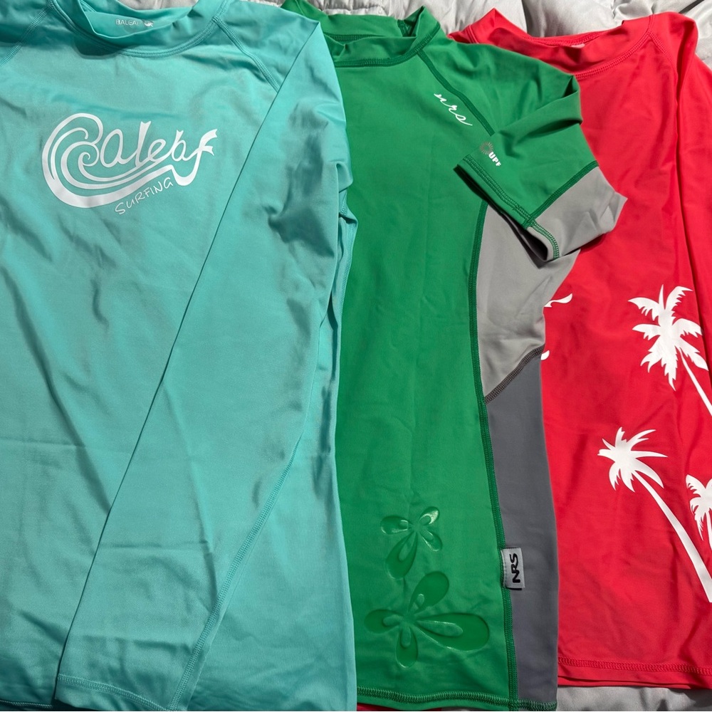 Women’s Rash Guard Bundle - two large and one medium